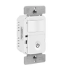 180° PIR Occupancy/Vacancy Motion Sensor Wall Switch, Neutral Wire Required, Single Pole