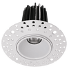 1-inch round LED downlight, 7W dimmable recessed lighting fixture with CCT selectable color temperatures from 2700K to 5000K