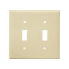 2-Gang Toggle Switch Wall Plate | Mid-Size | Residential Grade