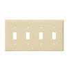 4-Gang Toggle Switch Wall Plate | Residential Grade