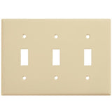 Toggle Switch Three-Gang Mid-Size Wall Plate | ENERLITES 8813M