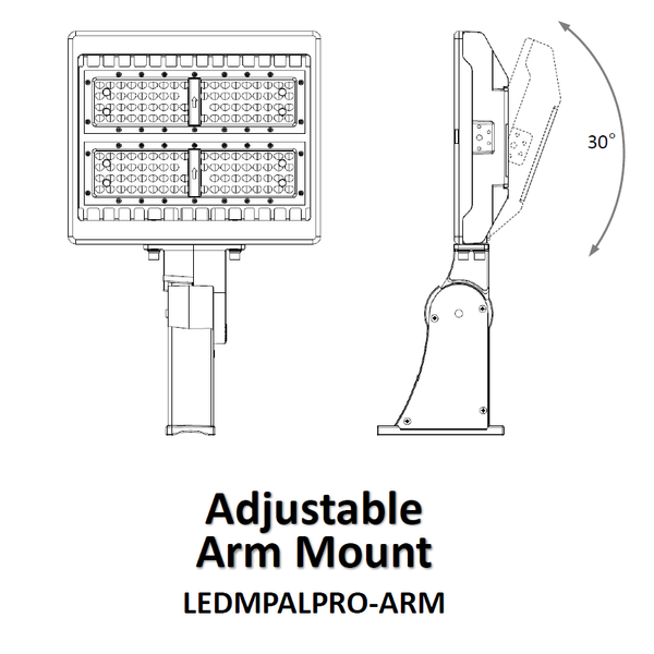 Arm Mounting Bracket (LED-MPAL-PRO), 80-280W