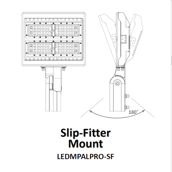 Slip-Fitter Mounting Bracket (LED-MPAL-PRO) 80-280W