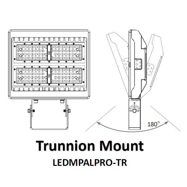 Trunnion Mounting Bracket (LED-MPAL-PRO) 80-280W