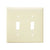 2-Gang Toggle Switch Wall Plate | Mid-Size | Residential Grade