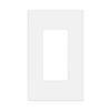 1-Gang Snap In Screwless Decorator Wall Plate | White