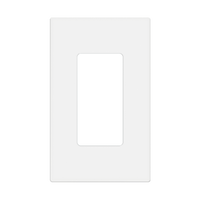 1-Gang Snap In Screwless Decorator Wall Plate | White