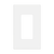 1-Gang Snap In Screwless Decorator Wall Plate | White | Commercial Grade
