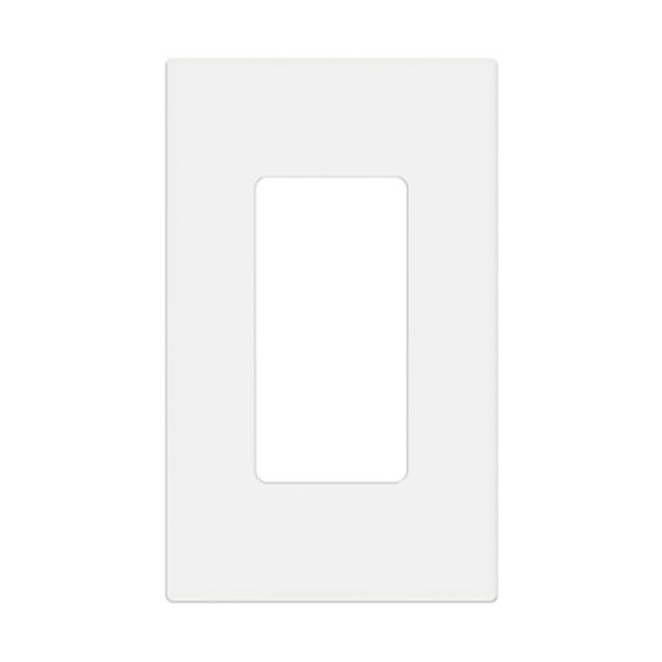 1-Gang Snap In Screwless Decorator Wall Plate | White