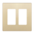 Elite Series 2-Gang Screwless Decorator Wall Plate