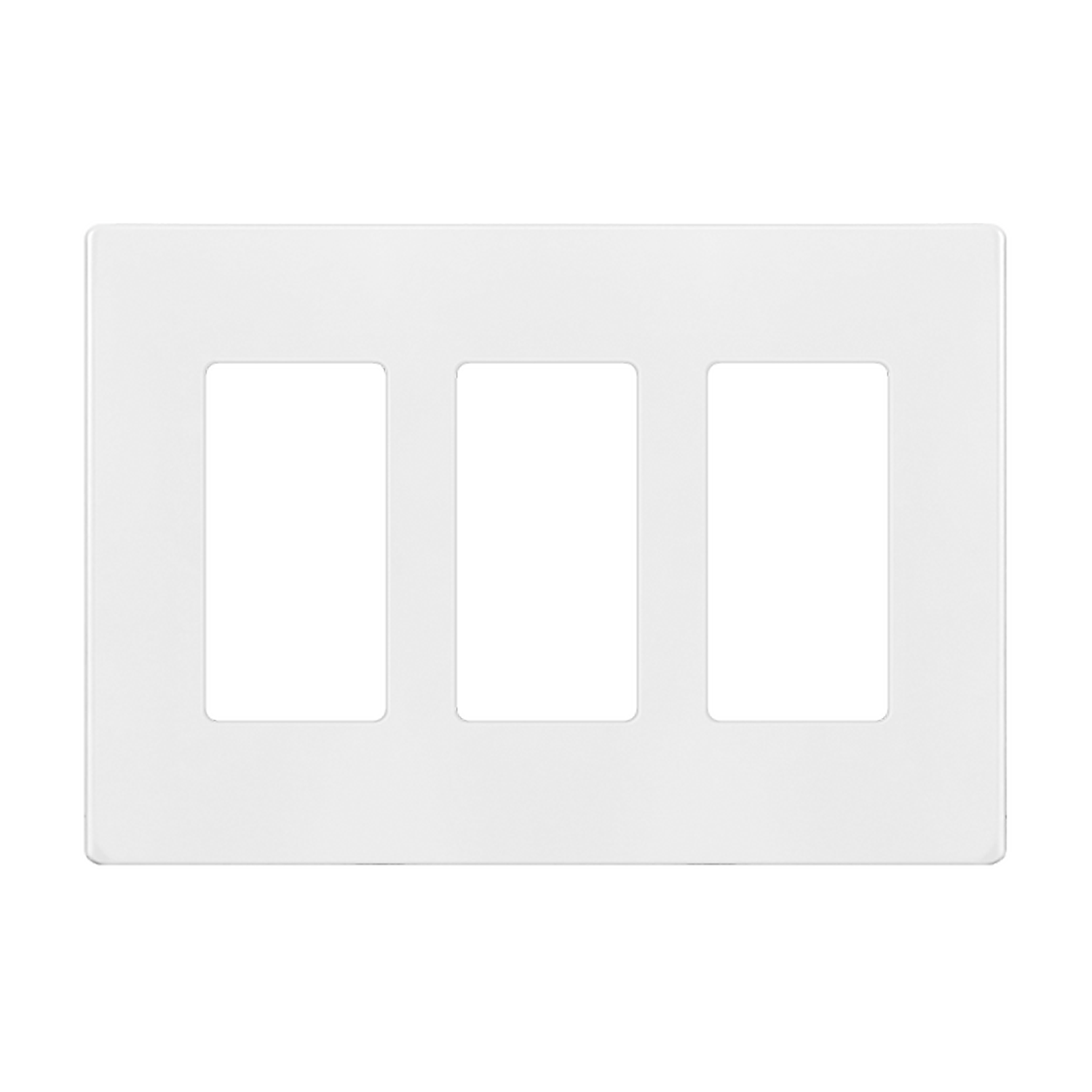 3-Gang Decorator Wall Plate | Standard Size | Snap In Screwless | Enerlites SI8833