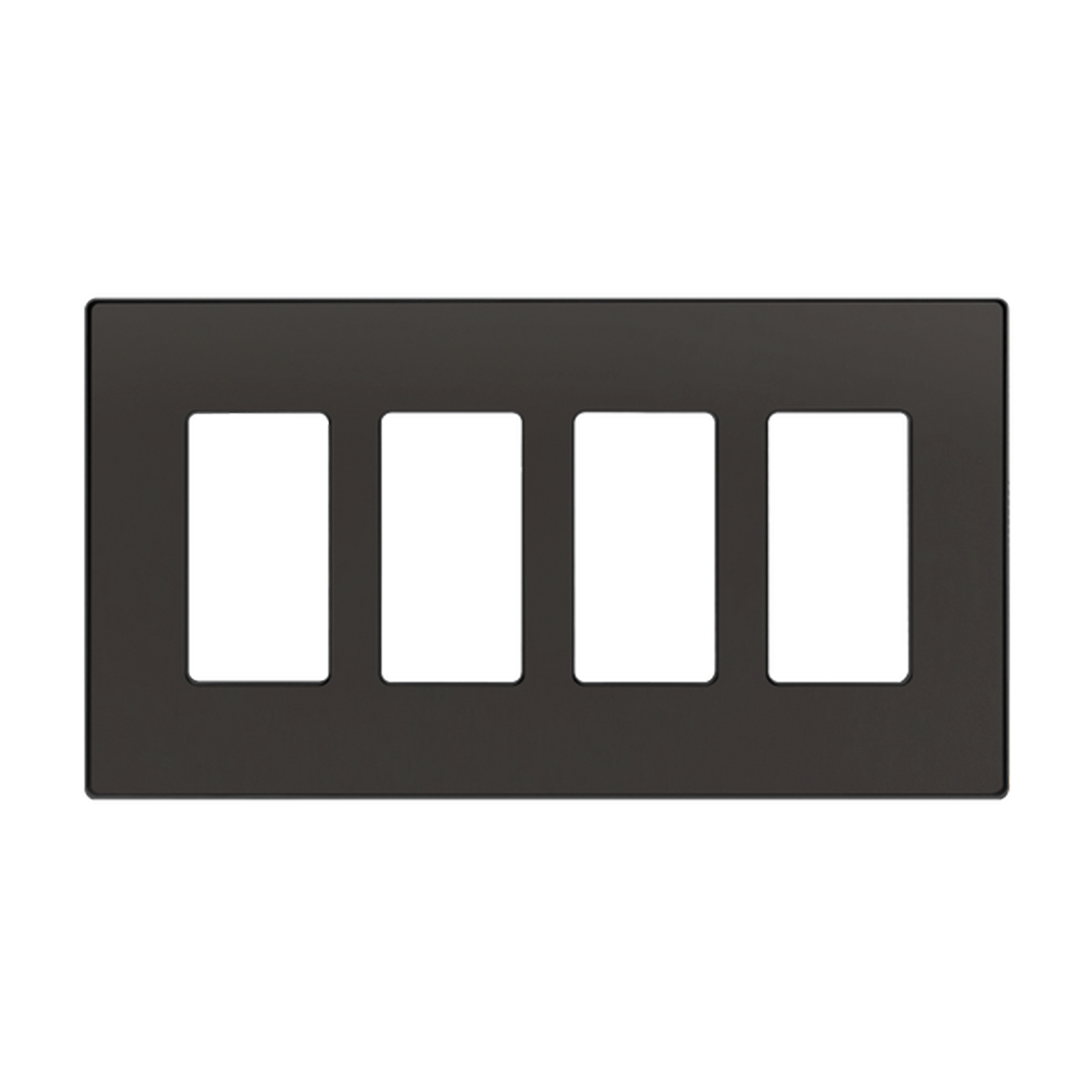 4-Gang Decorator Wall Plate | Standard Size | Snap In Screwless | Elite Series | Enerlites SI8834