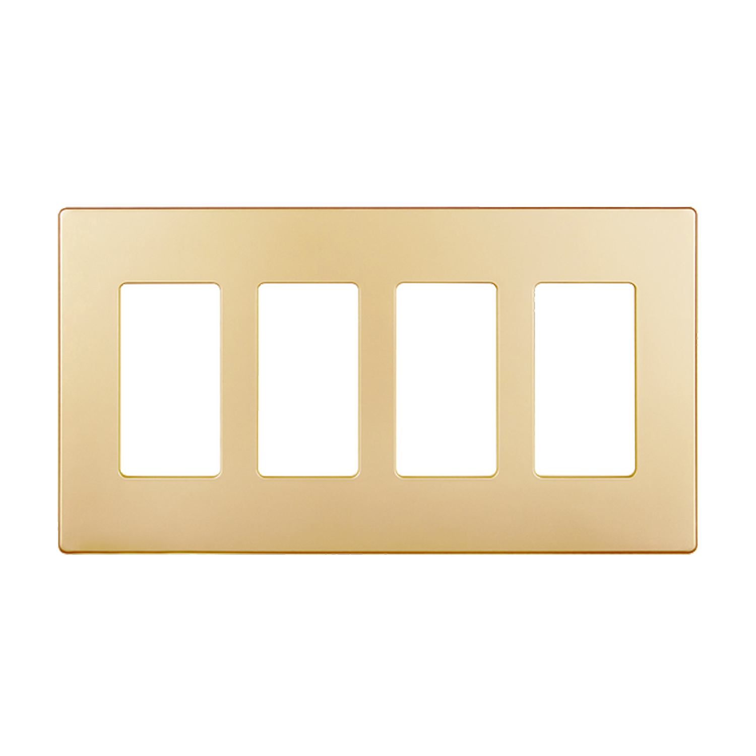 4-Gang Decorator Wall Plate | Snap In Screwless | Elite Series