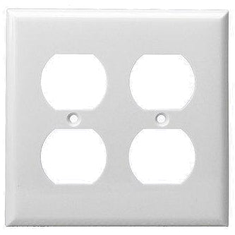 2-Gang Duplex Wall Plate | Mid-Size | Residential Grade