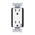 Z-Wave In-Wall Tamper-Resistant Decorator Receptacle