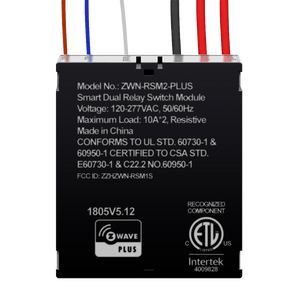 Z-Wave Smart Dual Relay Switch Module