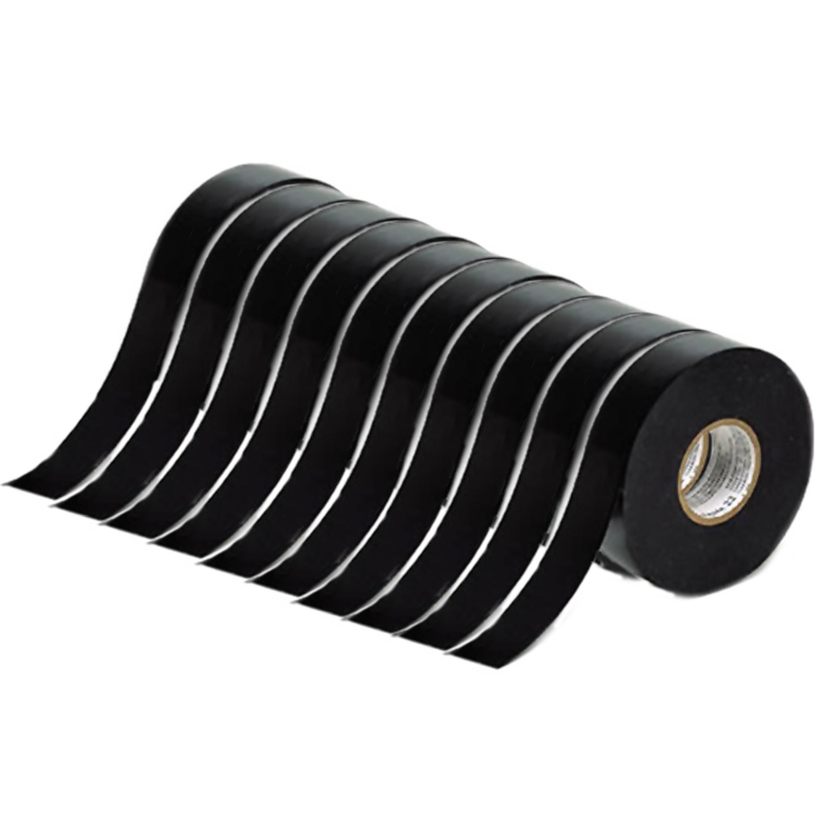 3/4 in. x 60 ft. Vinyl Electrical Tape | Black Color | 10 PACK SLEEVE