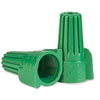 Bulk pack of 500 winged green wire connectors, UL listed twist-on caps for high-torque residential and commercial electrical wiring