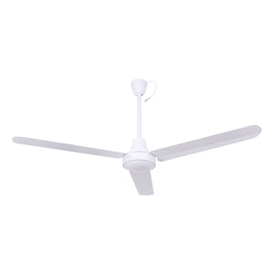 Canarm 56" Industrial Ceiling Fan | DC Motor | White | Cord and Plug