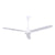 Canarm 56" Industrial Ceiling Fan | DC Motor | White | Cord and Plug