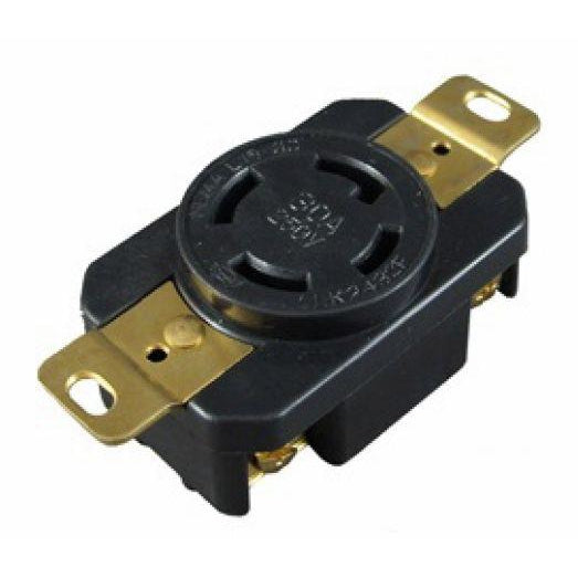 Industrial Straight Blade Locking Receptacle | 30 Amp, 125/250VAC | NEMA L15-30R