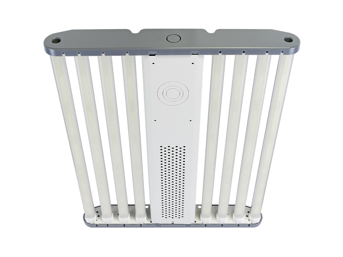 Flextronics Essentials 5 LED High Bay lighting installed in warehouse for bright and reliable illumination