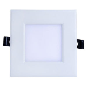 6" Square CCT Selectable, LED Slim Fit Recessed Downlight, 15W