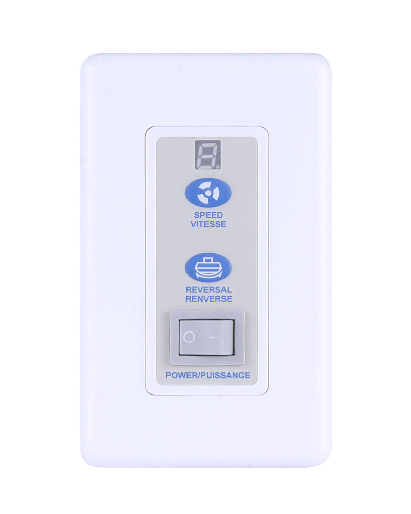 Wall-mounted controller for up to 5 DC industrial fans