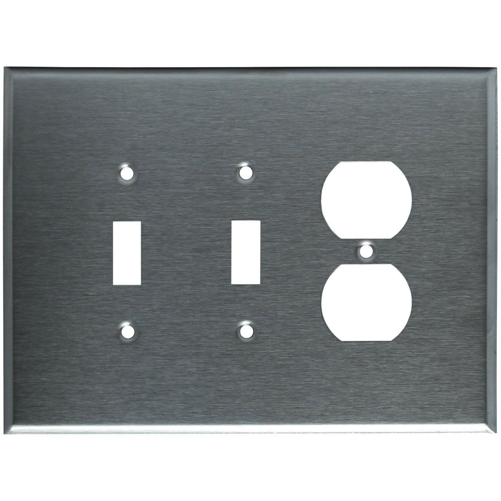 3-Gang Combo Wall Plate | Over-Sized | Toggle/Toggle/Duplex